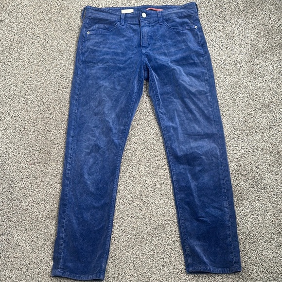 Pilcro anthropology Stylish Blue Corduroy Pants size 29 Tall - Picture 3 of 11
